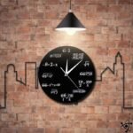 horloge murale originale formules mathematiques grande 718 1