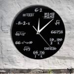 Horloge Murale Originale Formules Mathématiques