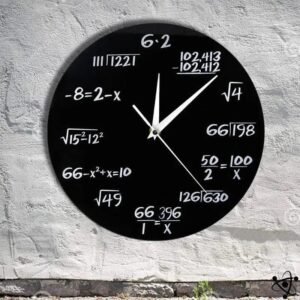 horloge murale originale formules mathematiques petite 334 1
