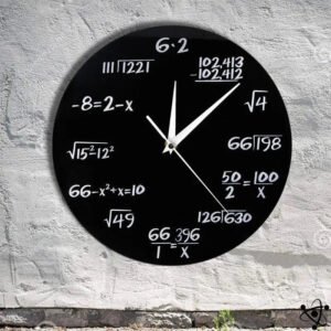 Horloge Murale Originale Formules Mathématiques - Petite - Horloge murale