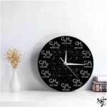 horloge murale originale formules moleculaires alcanes 962 1