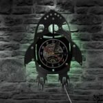 horloge murale originale fusee led pour enfants 245 1