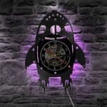 horloge murale originale fusee led pour enfants 251 1