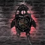 horloge murale originale fusee led pour enfants 386 1