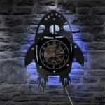 horloge murale originale fusee led pour enfants 400 1