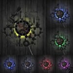 horloge murale originale laboratoire h2o led 385 1