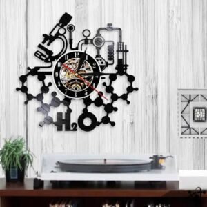 horloge murale originale laboratoire h2o led 446 1