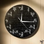 horloge murale originale mathematique design unique 295 1