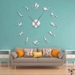 horloge murale originale plongeurs design moderne argent s 673 1