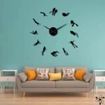 horloge murale originale plongeurs design moderne noir s 140 1