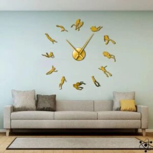 horloge murale originale plongeurs design moderne or s 301 1