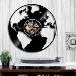 Horloge Murale Originale Terre avec Rétroéclairage Led