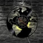 Horloge Murale Originale Terre avec Rétroéclairage Led