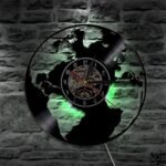Horloge Murale Originale Terre avec Rétroéclairage Led