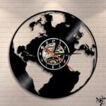 Horloge Murale Originale Terre avec Rétroéclairage Led