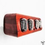horloge nixie en bois de noyer avec tubes in 12 511 1