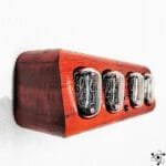 Horloge Nixie en Bois de Noyer avec Tubes Nixie In-12 - Horloge Nixie