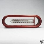 horloge nixie fluorescente en bois elegante 369 1