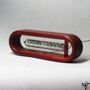horloge nixie fluorescente en bois elegante 683 1