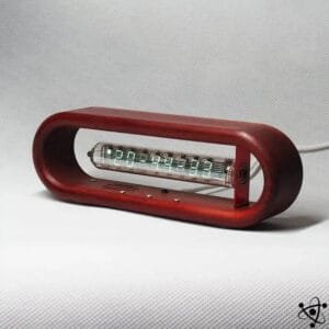 Horloge Nixie Fluorescente en Bois élégante - Horloge Nixie