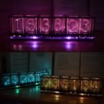 horloge nixie lumineux rgb design vintage moderne 200 1