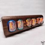 horloge nixie noyer bluetooth cathode froide unique 503 1