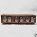 horloge nixie noyer bluetooth cathode froide unique 578 1