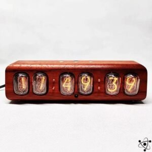 horloge nixie noyer bluetooth cathode froide unique clair 539 1