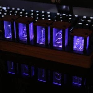 Horloge Nixie Numérique Rétro avec éclairage Rgb - Horloge Nixie