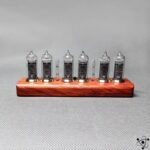 horloge nixie six tubes bluetooth design sovietique bois clair 511 1