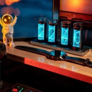 Horloge Nixie Tube Led Rgb Design épuré - Horloge Nixie