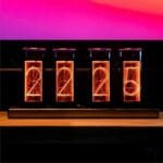 Horloge Nixie Tube Led Rgb Design épuré - Horloge Nixie