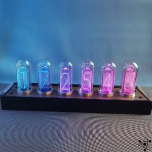 horloge nixie tubes en quartz elegante 581 1