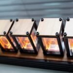 horloge numerique en bois nixie elegante 701 1