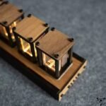 horloge numerique en bois nixie elegante 988 1