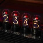 horloge numerique nixie au design retro 654 1
