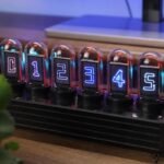 horloge numerique nixie au design retro 733 1