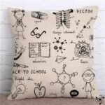 Housse de Coussin Scientifiques 45cm x 45cm avec Fermeture éclair