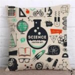 Housse de Coussin Scientifiques 45cm x 45cm avec Fermeture éclair