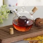 Huilier Vinaigrier élégant avec Silhouette Transparente