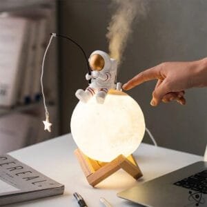 Humidificateur Lampe Lune pour Air Amélioré - Humidificateur