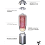 Lampe à Lave Diffuseur Parfum Paillettes élégante