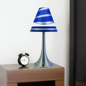 lampe levitation spirale bleu leds bidirectionnels petite magnetique 404 1