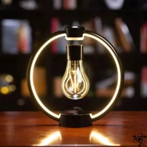 Lampe Magnétique Circulaire avec Mouvement Circulaire 2 Lampe Magnétique Ampoule Cercle Déco Science