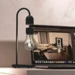 lampe magnetique design futuriste en bois 137 1