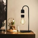 lampe magnetique design futuriste en bois 387 1