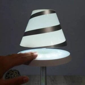 Lampe Magnétique Lévitation Spirale Abat-jour Tourne - Lampe Magnétique