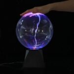 lampe plasma bleu interactive et electrisante grande 105 1