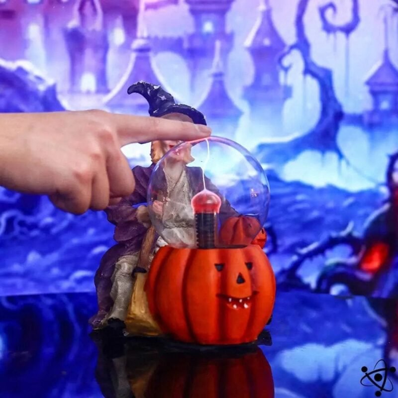 Lampe Plasma Citrouille pour Ambiance Halloween