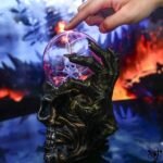 Lampe Plasma Crâne & Visage Halloween